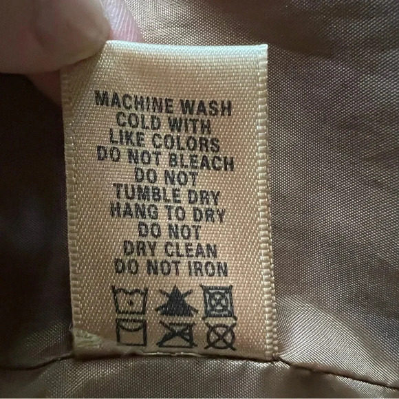 Max Jeans Brown Faux Leather Moto Jacket Size Large - Picture 11 of 12